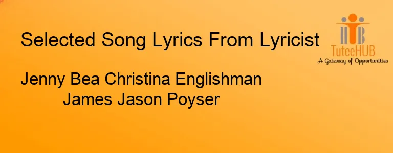 Jenny Bea Christina Englishman James Jason Poyser