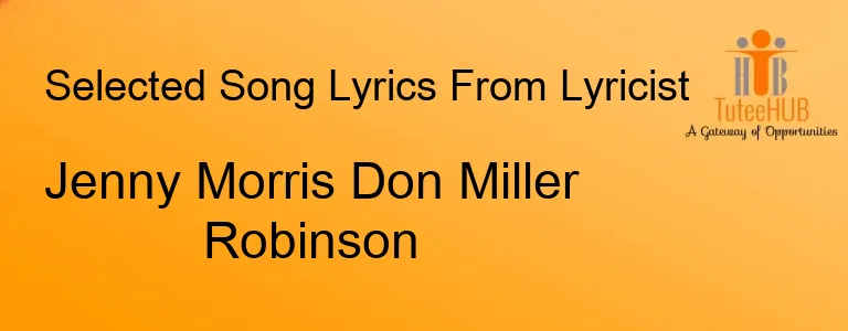 Jenny Morris Don Miller Robinson