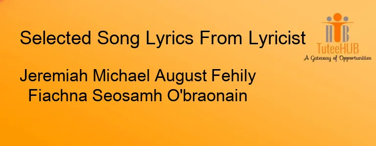 Jeremiah Michael August Fehily Fiachna Seosamh O'braonain