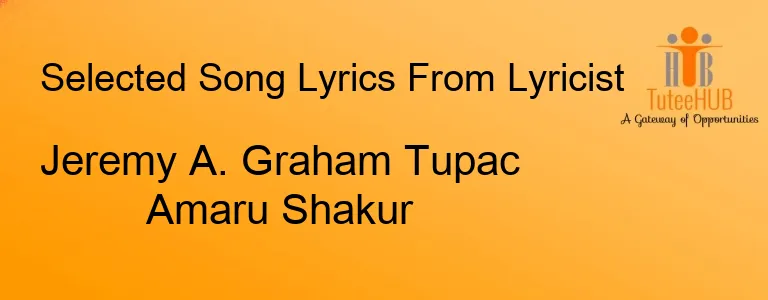 Jeremy A. Graham Tupac Amaru Shakur