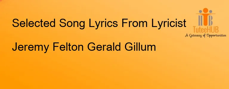 Jeremy Felton Gerald Gillum