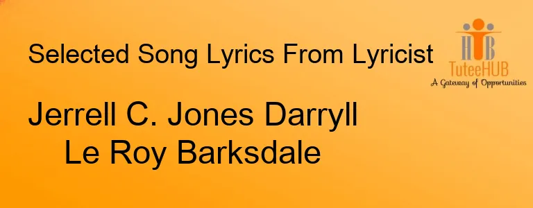 Jerrell C. Jones Darryll Le Roy Barksdale