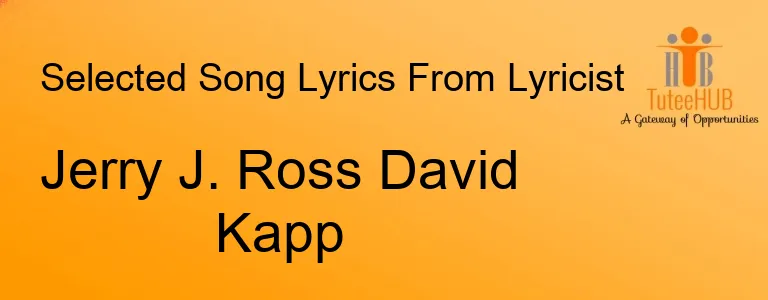 Jerry J. Ross David Kapp