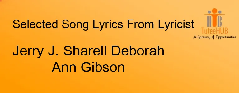 Jerry J. Sharell Deborah Ann Gibson