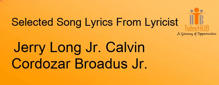 Jerry Long Jr. Calvin Cordozar Broadus Jr.
