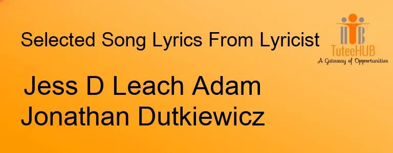 Jess D Leach Adam Jonathan Dutkiewicz