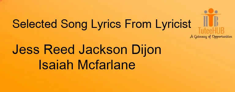 Jess Reed Jackson Dijon Isaiah Mcfarlane