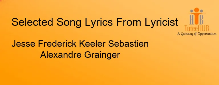 Jesse Frederick Keeler Sebastien Alexandre Grainger