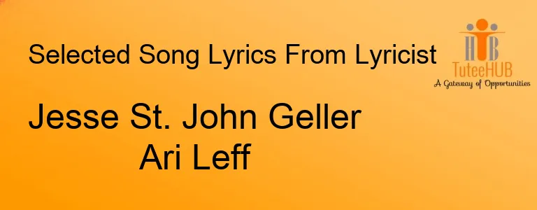 Jesse St. John Geller Ari Leff