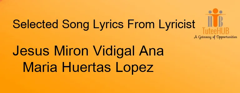 Jesus Miron Vidigal Ana Maria Huertas Lopez