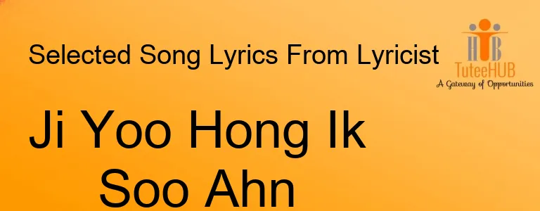 Ji Yoo Hong Ik Soo Ahn