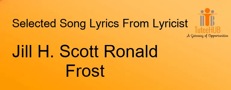 Jill H. Scott Ronald Frost