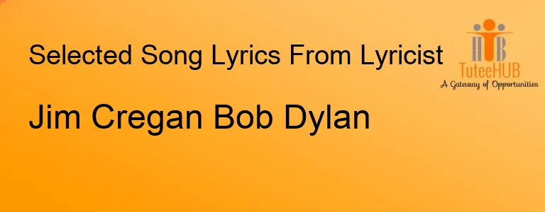 Jim Cregan Bob Dylan