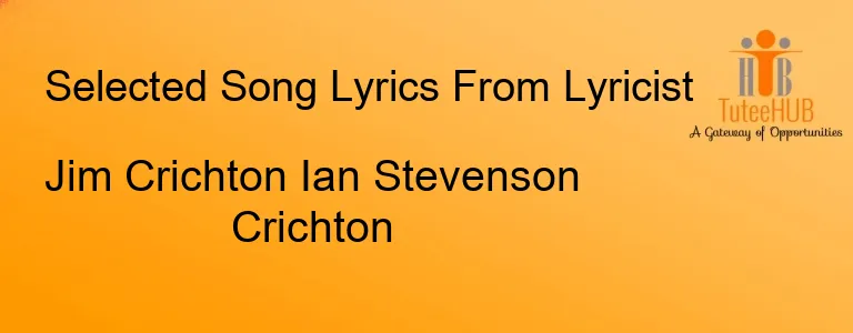 Jim Crichton Ian Stevenson Crichton