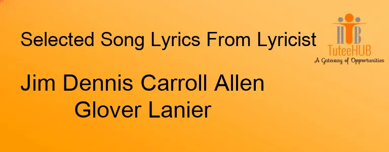 Jim Dennis Carroll Allen Glover Lanier