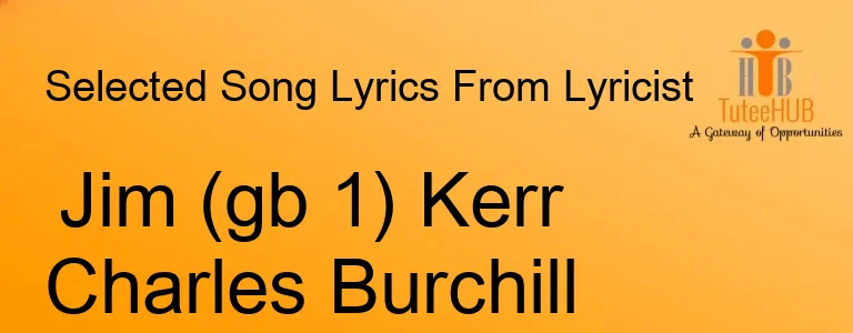 Jim (gb 1) Kerr Charles Burchill