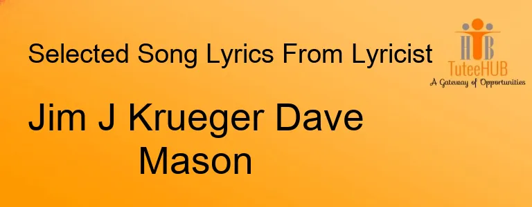 Jim J Krueger Dave Mason