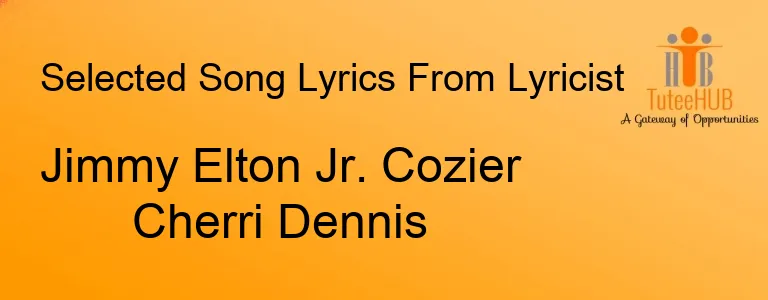 Jimmy Elton Jr. Cozier Cherri Dennis