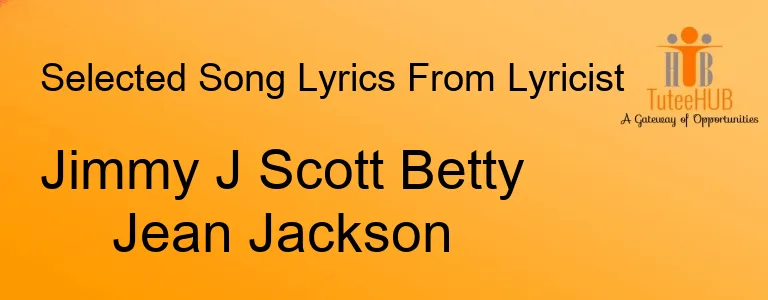 Jimmy J Scott Betty Jean Jackson