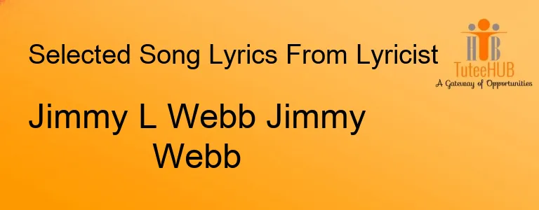 Jimmy L Webb Jimmy Webb