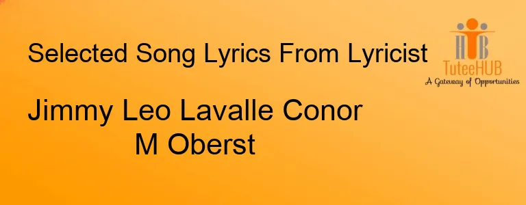 Jimmy Leo Lavalle Conor M Oberst