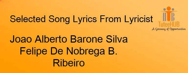 Joao Alberto Barone Silva Felipe De Nobrega B. Ribeiro