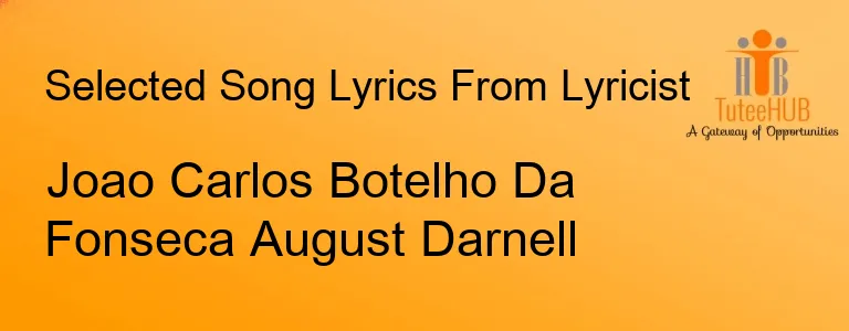 Joao Carlos Botelho Da Fonseca August Darnell
