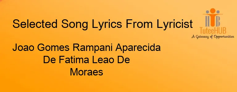 Joao Gomes Rampani Aparecida De Fatima Leao De Moraes