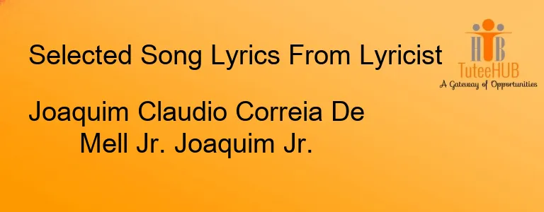 Joaquim Claudio Correia De Mell Jr. Joaquim Jr.