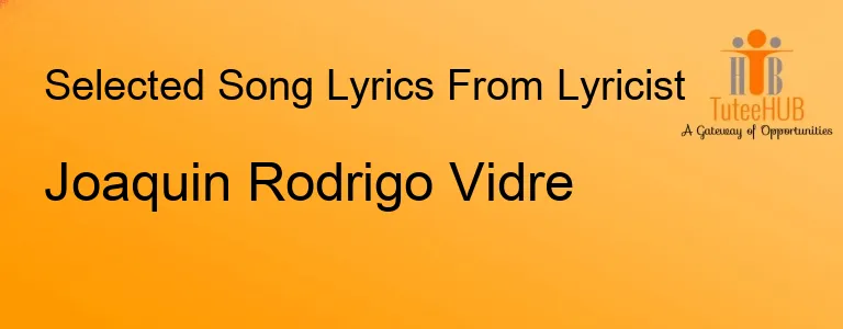 Joaquin Rodrigo Vidre