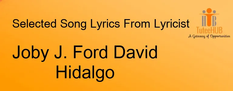 Joby J. Ford David Hidalgo