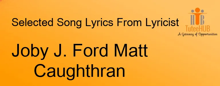 Joby J. Ford Matt Caughthran