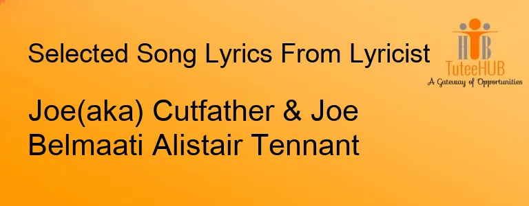 Joe(aka) Cutfather & Joe Belmaati Alistair Tennant