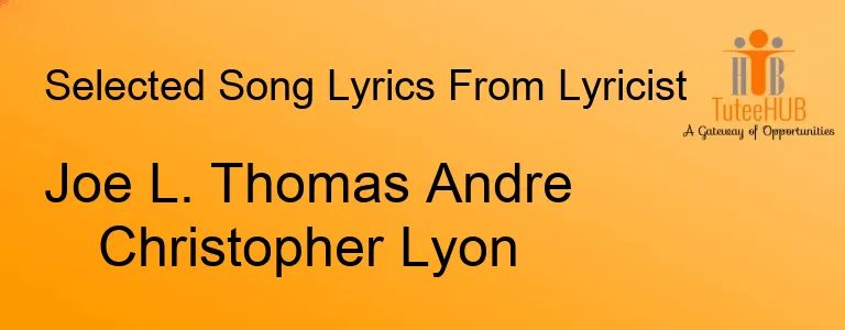 Joe L. Thomas Andre Christopher Lyon