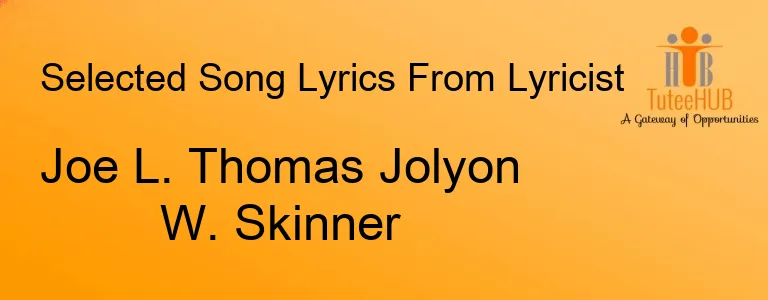 Joe L. Thomas Jolyon W. Skinner