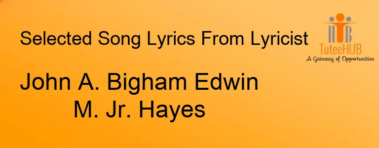 John A. Bigham Edwin M. Jr. Hayes