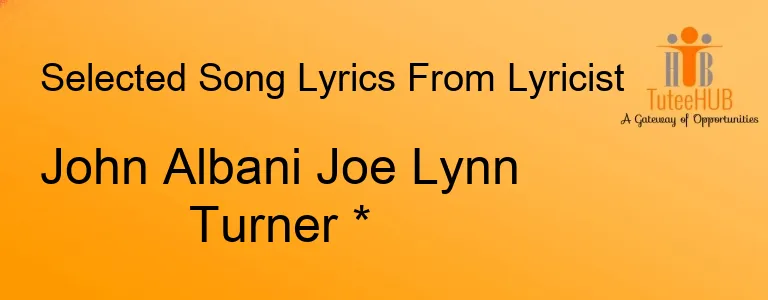 John Albani Joe Lynn Turner *