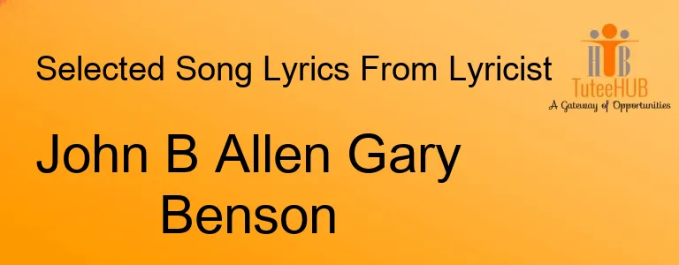 John B Allen Gary Benson
