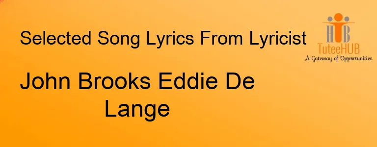 John Brooks Eddie De Lange