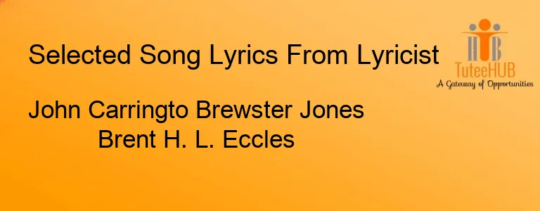 John Carringto Brewster Jones Brent H. L. Eccles