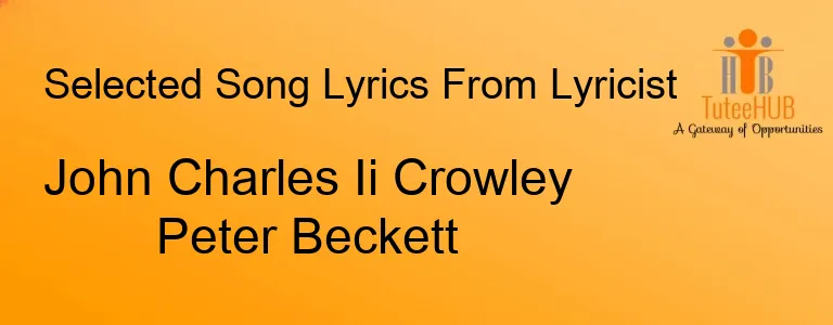 John Charles Ii Crowley Peter Beckett