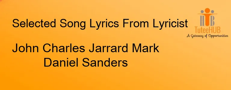 John Charles Jarrard Mark Daniel Sanders
