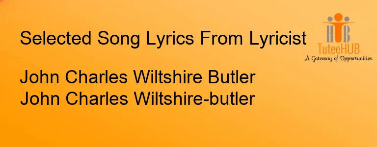 John Charles Wiltshire Butler John Charles Wiltshire-butler