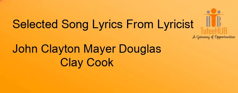 John Clayton Mayer Douglas Clay Cook
