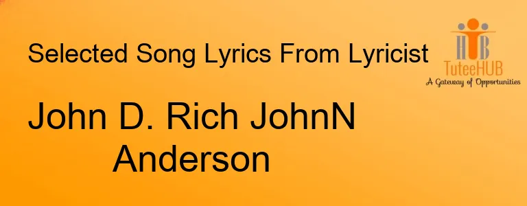 John D. Rich JohnN Anderson