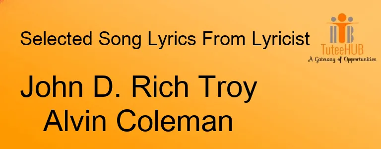 John D. Rich Troy Alvin Coleman