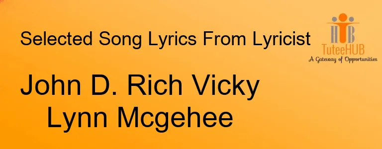 John D. Rich Vicky Lynn Mcgehee