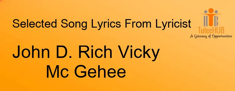 John D. Rich Vicky Mc Gehee