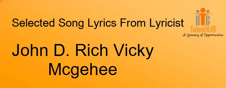 John D. Rich Vicky Mcgehee