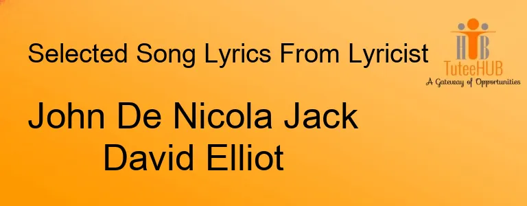 John De Nicola Jack David Elliot
